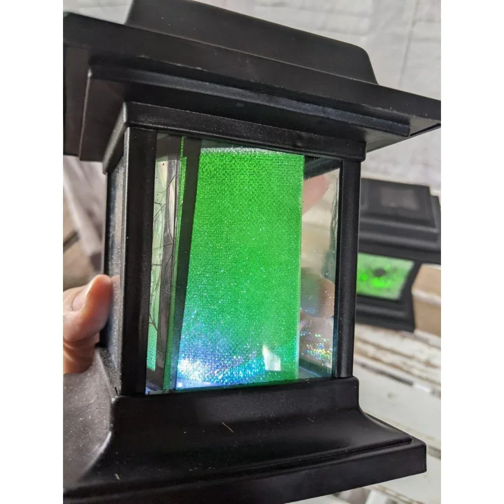 Solar spider Halloween‎ prototype LED light prop ta